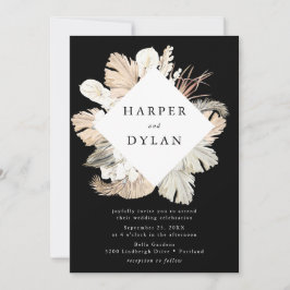 トロピカルラブウォーターカラー結婚フローラ 招待状