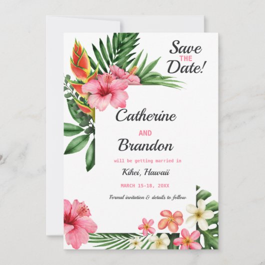 トロピカルラブビーチ先 セーブザデート (正面)