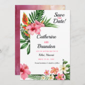 トロピカルラブビーチ先 セーブザデート (正面/裏面)