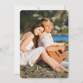 トロピカルラブ パームツリー 婚約パーティー招待状 招待状 (裏面)