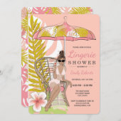トロピカルランジェリーシャワーブライド 招待状 (正面/裏面)