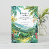 トロピカルランドスケープバリウェディングアクト 招待状 (スタンド正面)