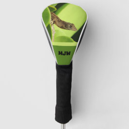 トロピカルリザードモノグラム自然ブラウンゲコ ゴルフヘッドカバー