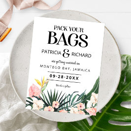 トロピカルリゾートウェディング・保存日 ポストカード