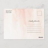 トロピカルリゾートウェディング・保存日 ポストカード (裏面)