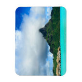 トロピカルリゾートオンボラボラ長方形マグネット マグネット (縦)