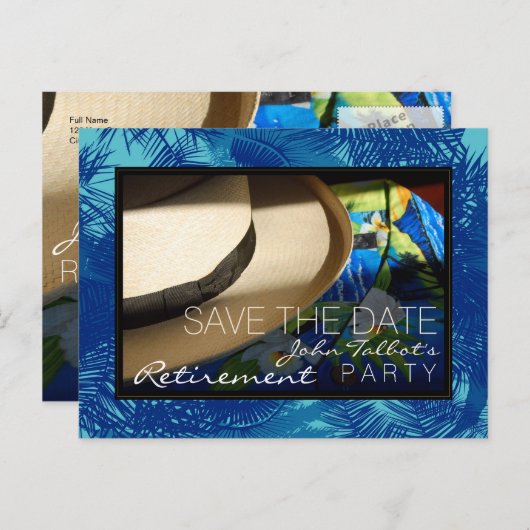 トロピカルリタイアメントとブルーパームズ 案内ポストカード (正面/裏面)