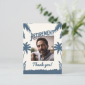 トロピカルリタイア感謝していメント写真 ポストカード (スタンド正面)