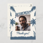 トロピカルリタイア感謝していメント写真 ポストカード (正面/裏面)