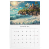 トロピカルリトリーツバイアイビー&こうもりアートカレンダー カレンダー (2月 2026)