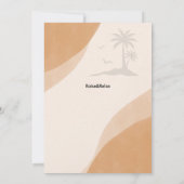 トロピカルリラックスレア&第60回バースデーパーティー 招待状 (裏面)