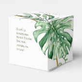 トロピカルリングや輪結婚式の引き出物ボックス フェイバーボックス (裏面サイド)