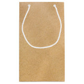 トロピカルリースサンディビーチ結婚式サンキュー スモールペーパーバッグ (裏面)