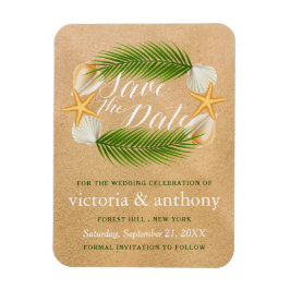 トロピカルリースサンディビーチ結婚式ザデイト マグネット