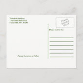 トロピカルリースサンディビーチ結婚式ザデイト 案内ポストカード (裏面)