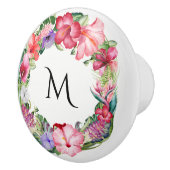 トロピカルリースフローラレイハイビスカスサマーシック セラミックノブ (右)