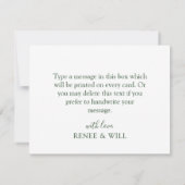 トロピカルリーフと金ゴールド幾何学的サンキューカード サンキューカード (裏面)