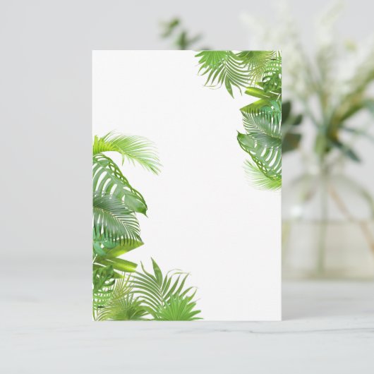 トロピカルリーフの白紙招待状 招待状 (スタンド正面)