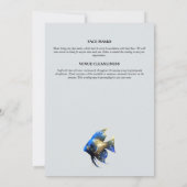 トロピカルリーフアイランドフィッシュビーチブライダルシャワー 招待状 (裏面)