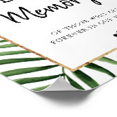 トロピカルリーフアーチフレーム 追憶のサイン ポスター (角)