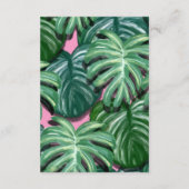 トロピカルリーフグリーン＆ルシュシンプルRSVP 出欠カード (裏面)