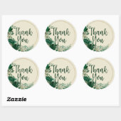 トロピカルリーフサークルリース結婚ズサンキュー ラウンドシール (シート)