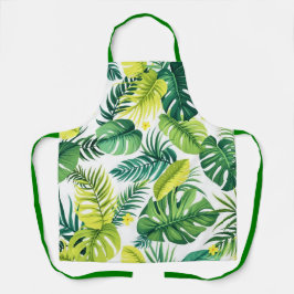 トロピカルリーフストーリー – Monstera & Banana Leaf Kitch エプロン