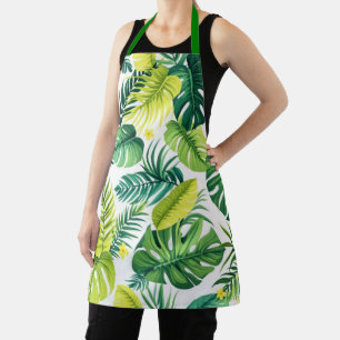 トロピカルリーフストーリー – Monstera & Banana Leaf Kitch エプロン