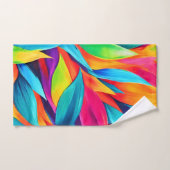 トロピカルリーフタペストリー絵を描ズ バスタオルセット (ハンドタオル)