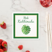 トロピカルリーフハワイアンクリスマスライトシックパーティー スタンダードカクテルナプキン (インサイチュ)