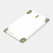 トロピカルリーフパイナップルおしゃれな多目的 ポストイット (アングル)