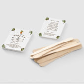 トロピカルリーフパイナップルルアウウェディングプログラム ハンドファン (組立なし)