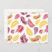 トロピカルリーフパターン20 シーズンポストカード (正面/裏面)
