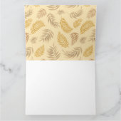 トロピカルリーフパターン6 サンキューカード (内部)