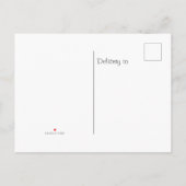 トロピカルリーフパーム結婚式RSVPポストカード インビテーションポストカード (裏面)