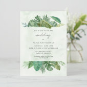 トロピカルリーフビーチの目的地の結婚式 招待状 (スタンド正面)