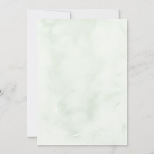 トロピカルリーフビーチの目的地の結婚式 招待状 (裏面)