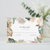 トロピカルリーフビーチウェディングの出欠確認 出欠カード (スタンド正面)