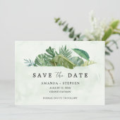 トロピカルリーフビーチウェディング・セーブ・ザ・デート 招待状 (スタンド正面)