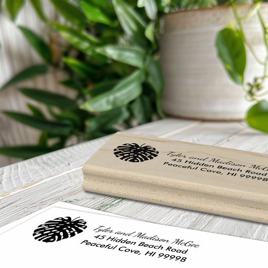 トロピカルリーフビーチライトクリスマスホリデー ラバースタンプ