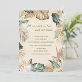 トロピカルリーフビーチ結婚式招待状 (スタンド正面)