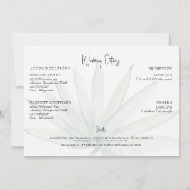 トロピカルリーフビーチ結婚式詳細 招待状