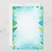 トロピカルリーフピンクフラミンゴサマーキンセアニエラ 招待状 (裏面)