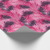 トロピカルリーフピンク ラッピングペーパー (角)