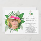 トロピカルリーフファーストホーリーコミュニオン 招待状 (正面)