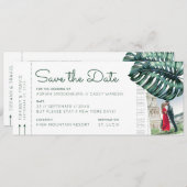 トロピカルリーフボードのパスフォトセーブ 案内状 (正面/裏面)