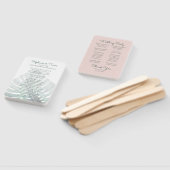 トロピカルリーフモンスターラパームピンク結婚式 プログラム ハンドファン (組立なし)