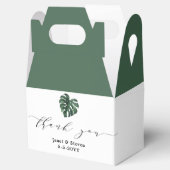 トロピカルリーフモンステラ緑のボックス フェイバーボックス (オープン)