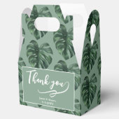 トロピカルリーフモンステラ緑のボックス フェイバーボックス (オープン)