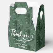 トロピカルリーフモンステラ緑のボックス フェイバーボックス (オープン)